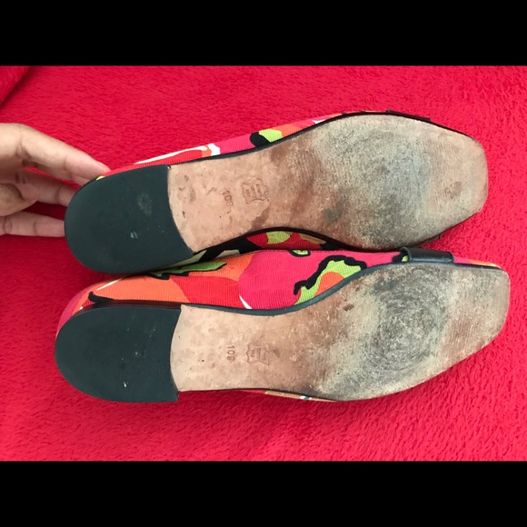 Colorful flats with black and gold buckle - Picture 4 of 4